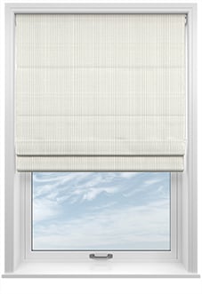 Laura Ashley Candy Stripe, Steel - Twist&Fit Roman Blind